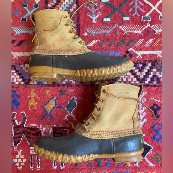 Rare Vintage L.L.Bean Leather Rubber Hunting Boot - Picture 6 of 6